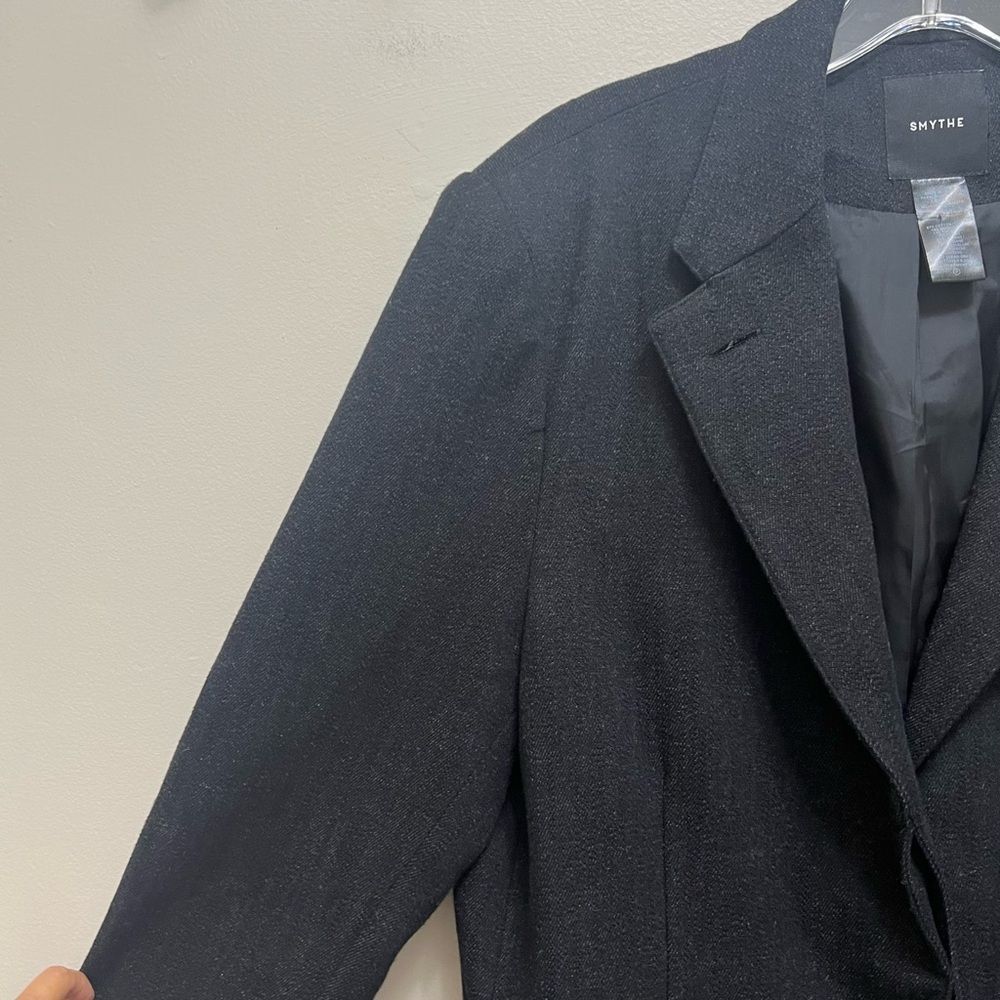 SMYTHE Surplus Cargo Blazer Jacket Wool Blend Black Size M - Picture 7 of 12